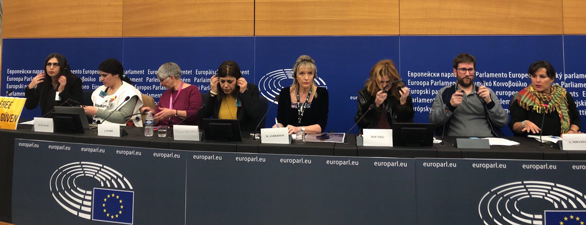 Our delegation holds talks in Strasbourg to raise awareness about Leyla Güven and the isolation imposed on Abdullah Öcalan
