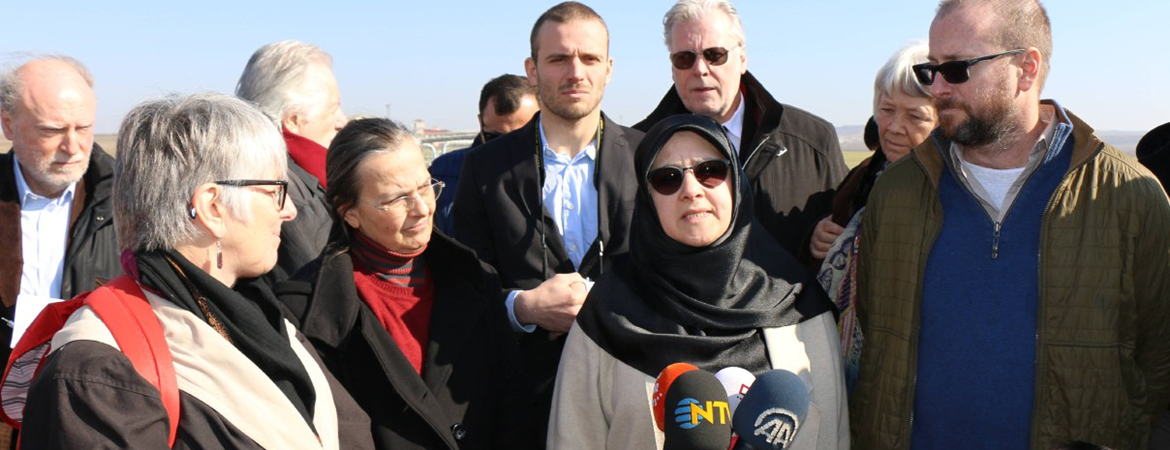 "We will keep coming back until we get the permission to see our imprisoned colleagues"