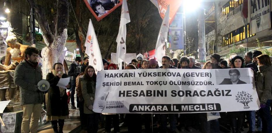 HDK Ankara İl Meclisinden Yüksekova protestosu