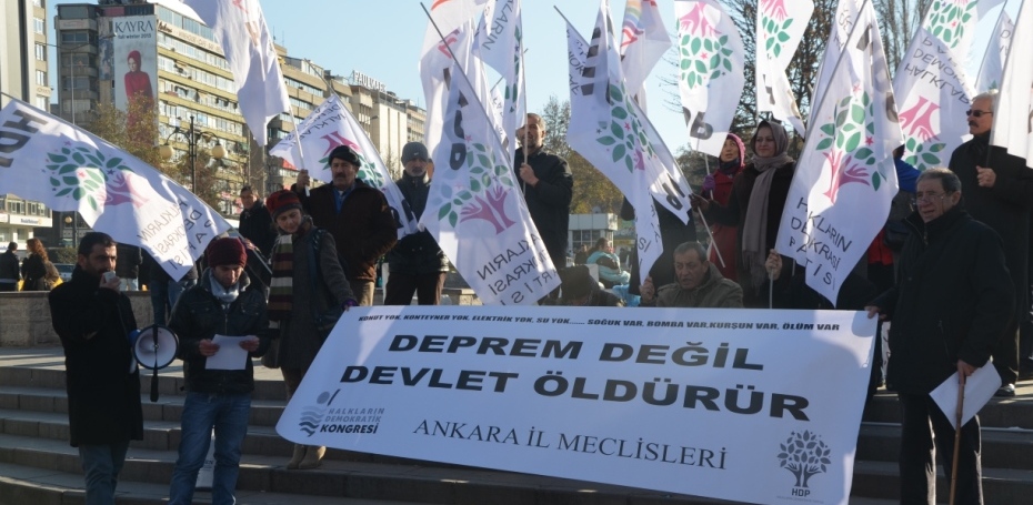 HDK Ankara İl Meclisinden Van depremzedelerine ilişkin açıklama