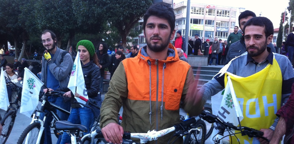 HDPli gençler bisikletli propaganda ekibi kurdu