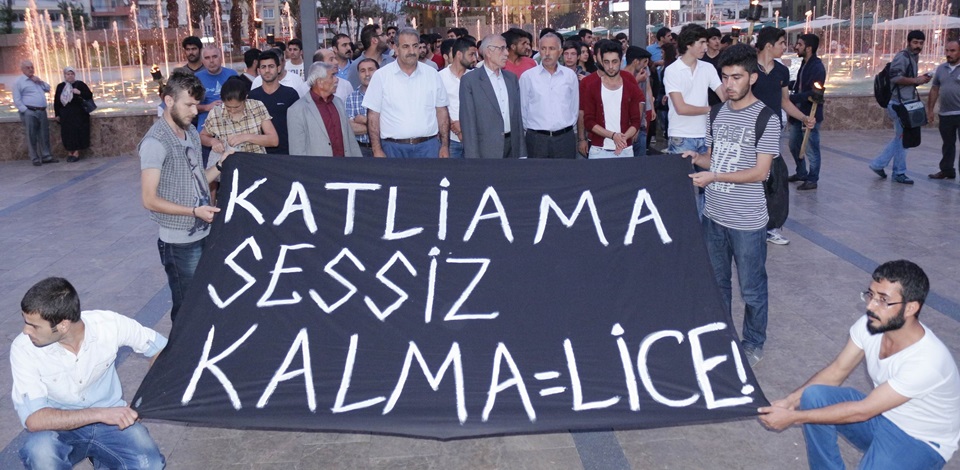 Aydında HDPliler Licedeki katliam için yürüdü