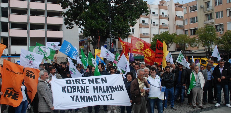 Çanakkalede Kobane için eylem 