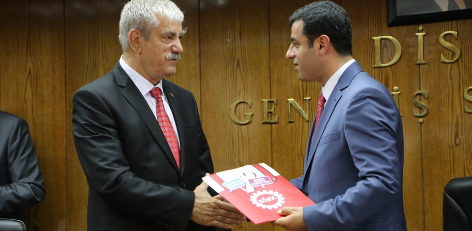 HDP Eş Genel Başkanı ve Cumhurbaşkanı adayı Selahattin Demirtaş DİSKi ziyaret etti