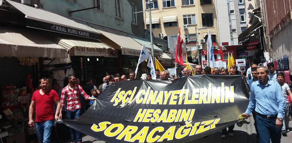 Eskişehirde Soma katliamı protesto edildi 