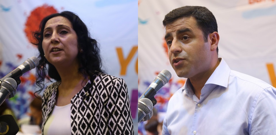 HDPnin Eş Genel Başkanları Yüksekdağ ve Demirtaş