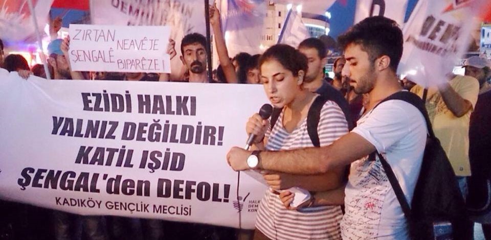 HDK-HDP Gençlik Meclisi Şengal için yürüdü