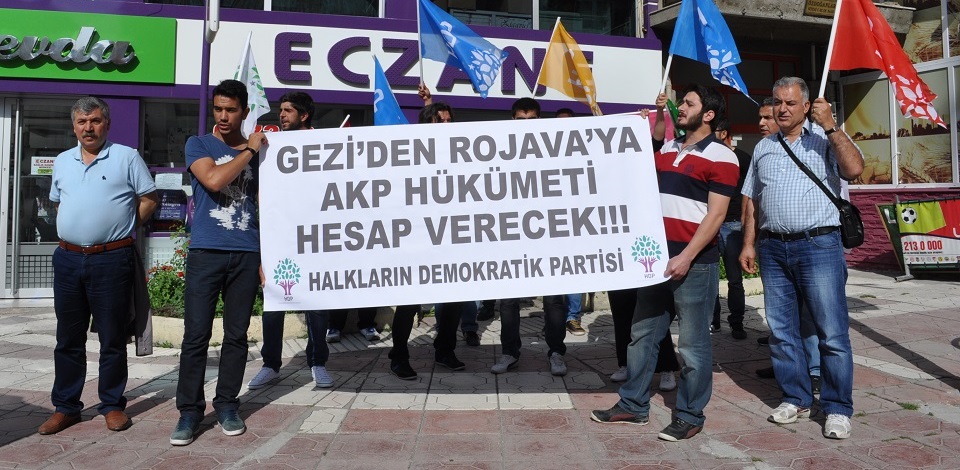 Çorumda HDPden Gezi ve Rojava açıklaması 