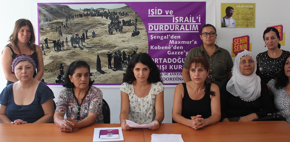 Şengalle Dayanışma İzmir Kadın Koordinasyonundan basın açıklaması 
