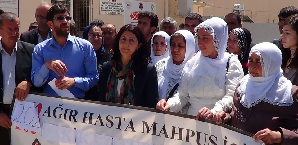 Mardinde Gülser Yıldırımın da katılımıyla hasta tutsakların serbest bırakılması talebi yinelendi 