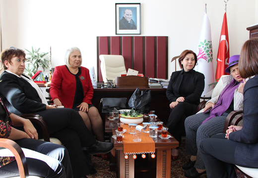 İzmir Kadın Kuruluşları Birliğinin meclis grubumuzu ziyareti 