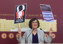 Female HDP Deputies are on strike for solidarity with international womens strike