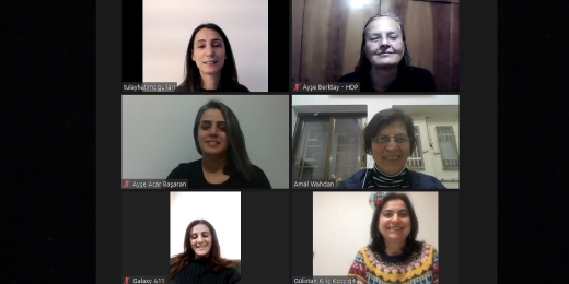 Kadın Diplomasi Komisyonumuz Filistinli kadınlarla online toplantı gerçekleştirdi