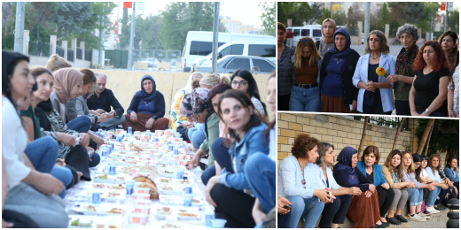 Kadın heyetimiz Şenyaşar ailesiyle Urfa Adliyesi önünde iftar yaptı