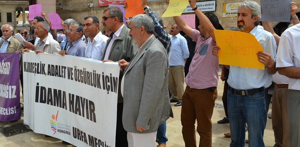 HDK üyeleri idamları protesto etti